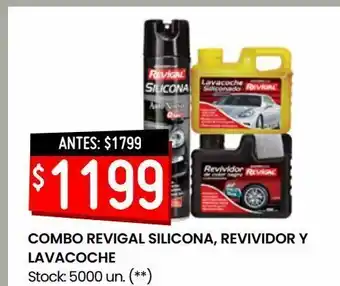 Changomas Combo revigal silicona, revividor y lavacoche oferta