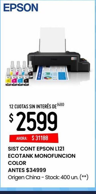 Multifuncion epson ecotank l3250 oferta en Musimundo