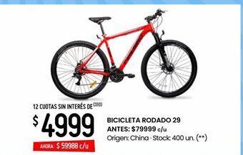 Changomas Bicicleta rodado 29" oferta