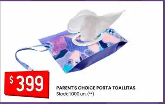 Walmart Porta toallitas parents choice oferta
