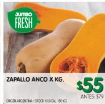 Jumbo Zapallo anco oferta