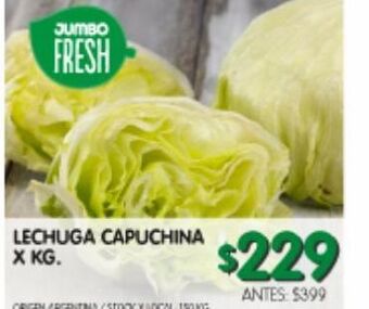 Jumbo Lechuga capuchina oferta