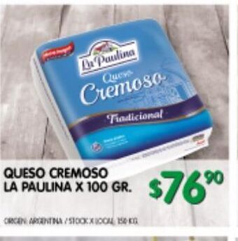 Jumbo Queso cremoso la paulina oferta