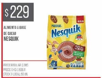 Disco Cacao en polvo nesquik oferta
