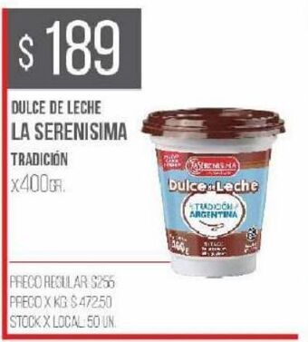 Disco Dulce de leche la serenísima oferta