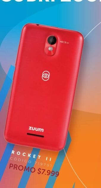 Celular zuum rocket ii rojo 512mb 8gb 3g