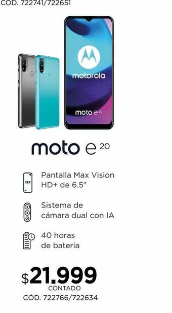 Coppel Moto e20 oferta