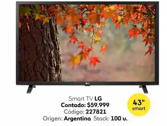 Coppel Smart led tv 43" lg 43lm6350 oferta