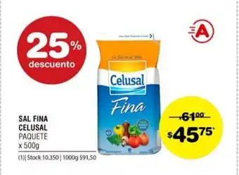 Atomo Conviene Celusal Sal Fina x 500g oferta