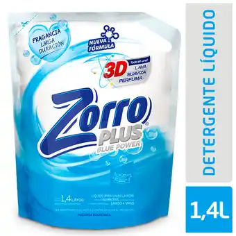 Walmart Jabon Liquido Zorro Blue Dp 1.4 Lt oferta