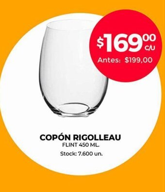 Supermercados Tadicor Copón Rigolleau Flint 450ml oferta