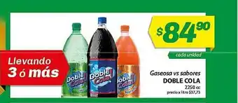 Almacor Doble Cola Gaseosa Vs Sabores 2250cc oferta