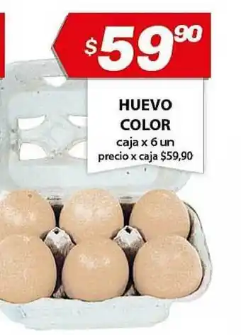 Almacor Huevo Color x 6un. oferta