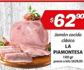 Almacor La Piamontesa Jamón Cocido Clásico 100gr oferta