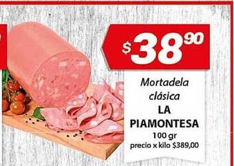 Almacor La Piamontesa Mortadela Clásica 100gr oferta