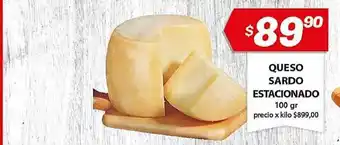 Almacor Queso Sardo Estacionado 100gr oferta