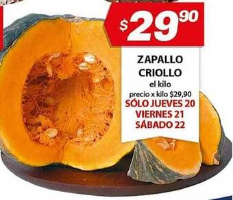 Almacor Zapallo Criollo oferta