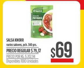 Supermercados Vea Knorr Salsa 340grs. oferta
