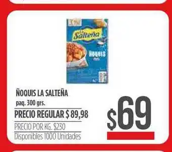Supermercados Vea La Salteña ñoquis 300grs. oferta