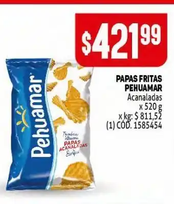 Makro Papas fritas pehuamar 520g oferta