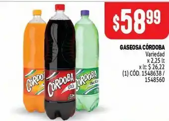 Makro Gaseosa córdoba 2.25l oferta
