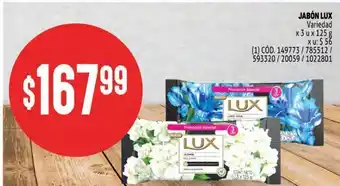 Makro Jabón lux x 3 u x 125g oferta