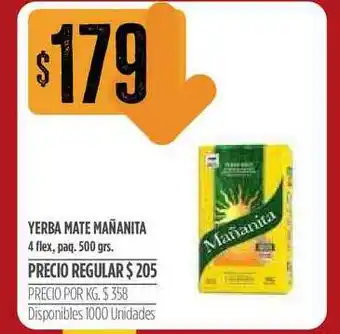 Supermercados Vea Mañanita Yerba Mate 4 Flex 500grs. oferta