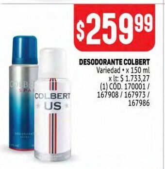 Makro Desodorante colbert 150ml oferta