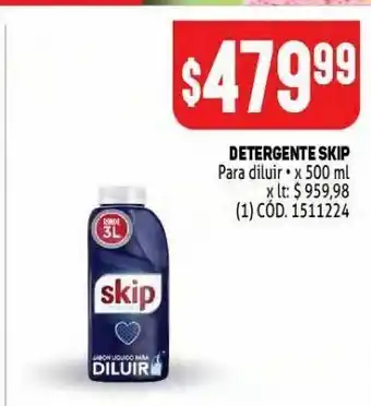 Makro Detergente skip para diluir 500ml oferta