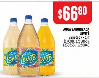 Makro Agua saborizada levité 1l oferta