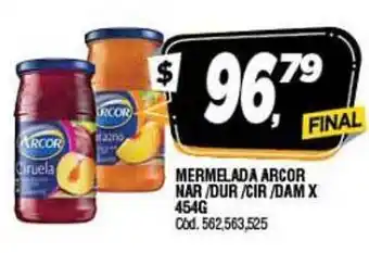Supermercados Yaguar Arcor Mermelada Nar/Dur/Cir/Dam 454g oferta