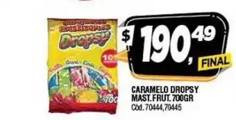Supermercados Yaguar Dropsy Mast. Frut. Caramelo 700gr oferta