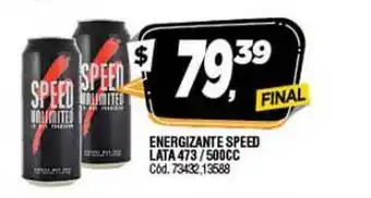Supermercados Yaguar Speed Energizante Lata 473/500cc oferta