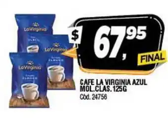 Supermercados Yaguar La Virginia Azul Mol. Clas. Cafe 125g oferta