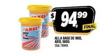 Supermercados Yaguar Axel Ali. A Base De Miel 500g oferta