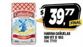 Supermercados Yaguar Cañuelas Harina 000 Vit D 1kg oferta