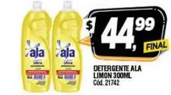 Supermercados Yaguar Ala Limon Detergente 300ml oferta