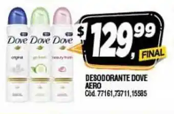 Supermercados Yaguar Dove Aero Desodorante oferta