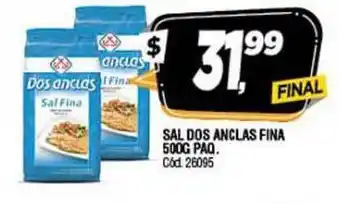 Supermercados Yaguar Dos Anclas Sal Fina 500g paq. oferta