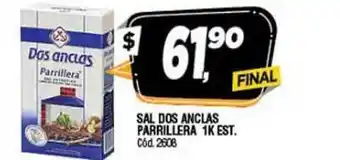 Supermercados Yaguar Dos Anclas Parrillera Sal 1k est. oferta