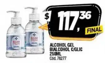 Supermercados Yaguar Bialcohol C/Glic Alcohol Gel 250ml oferta