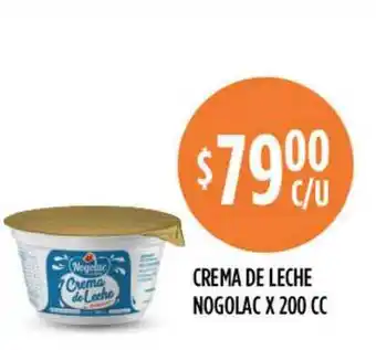 Supermercados Toledo Nogolac Crema de Leche x 200cc oferta
