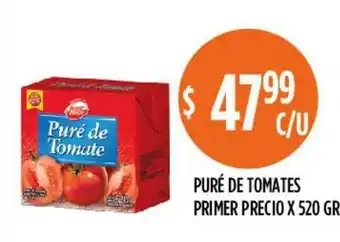 Supermercados Toledo Primer Precio Puré de Tomates x 520gr oferta