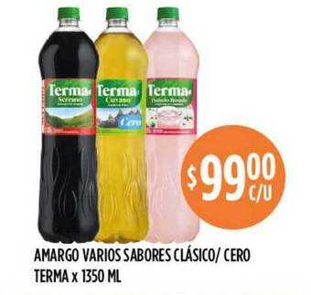 Supermercados Toledo Terma Amargo Varios Sabores Clásico / Cero x 1350ml oferta