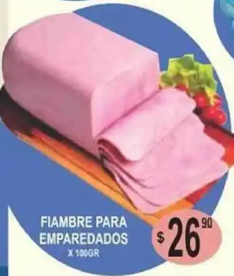 Delfin Supermercados Fiambre Para Emparedados x 100gr oferta