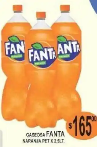 Delfin Supermercados Fanta Naranja Gaseosa Pet x 2,5lt. oferta