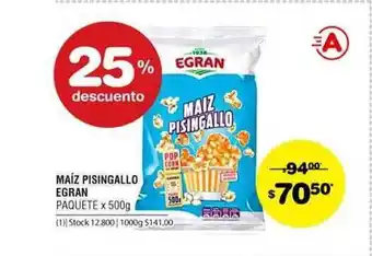 Atomo Conviene Egran Maíz Pisingallo Paquete x 500g oferta