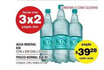 Atomo Conviene Kin Agua Mineral Con O Sin Gas x 2250cc oferta