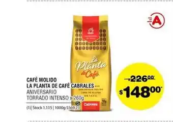 Atomo Conviene La Planta De Café Molido Cabrales Aniversario Torrado Intenso x 260g oferta