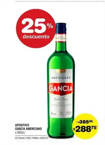 Atomo Conviene Gancia Americano Aperitivo x 950cc oferta